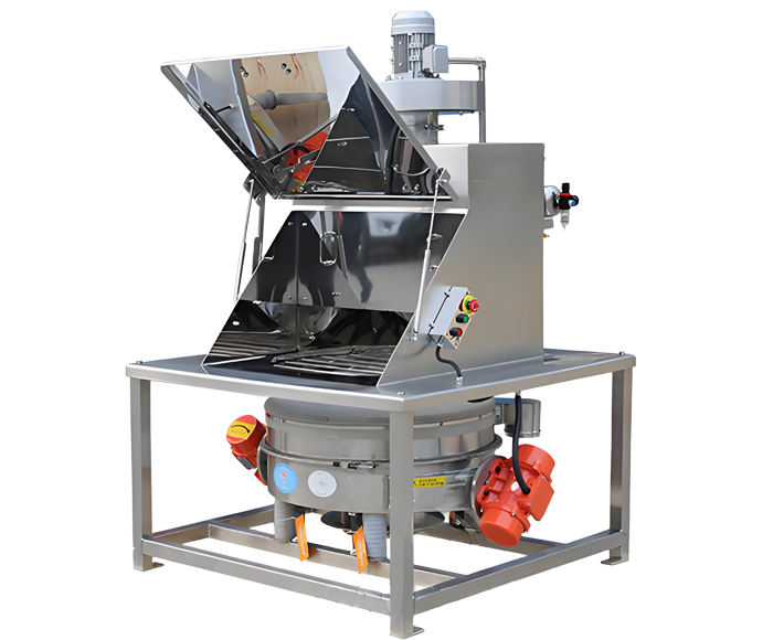 Dust free feeding station
