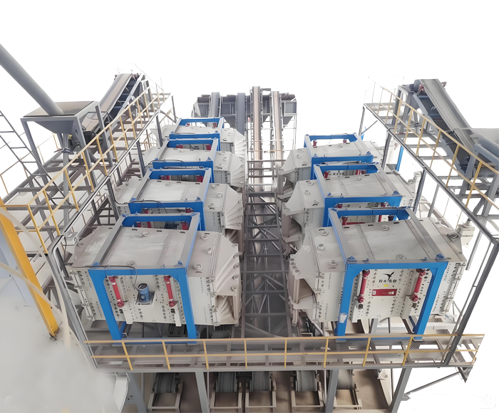Quartz plate sand production line